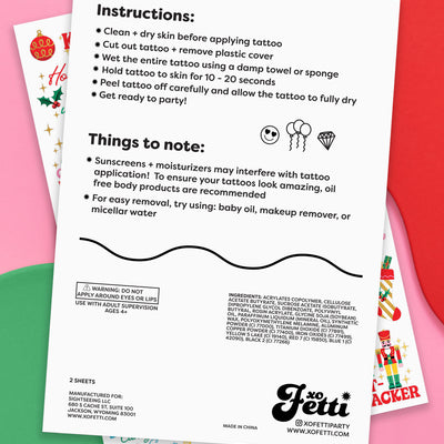 Christmas Movie Tattoos - 48 temporary tattoos