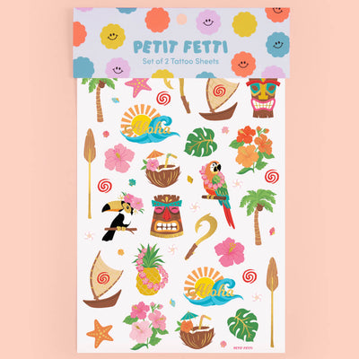 Luau Tattoos - 60 temporary tattoos