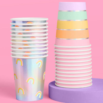 Rainbow Cups - 24 paper cups