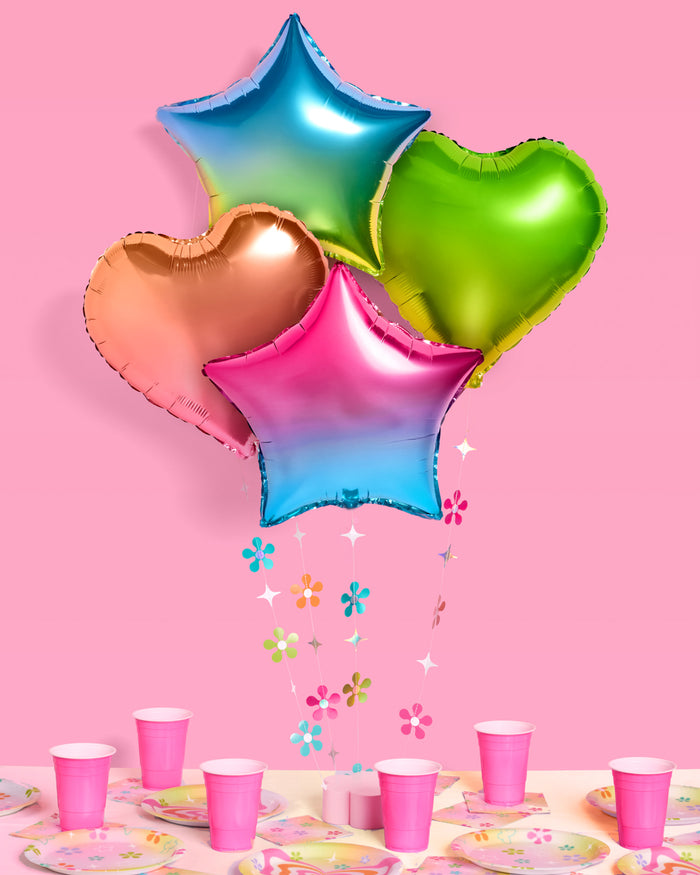 Rainbow Daydreamz Balloons - 4 foil balloons