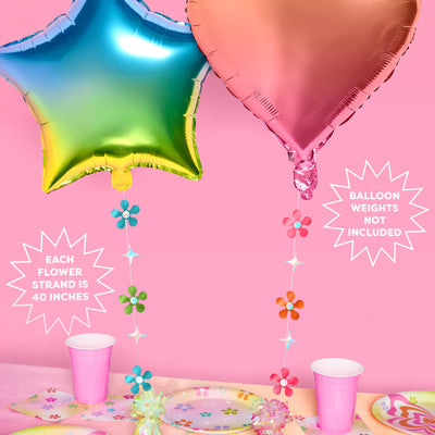 Rainbow Daydreamz Balloons - 4 foil balloons