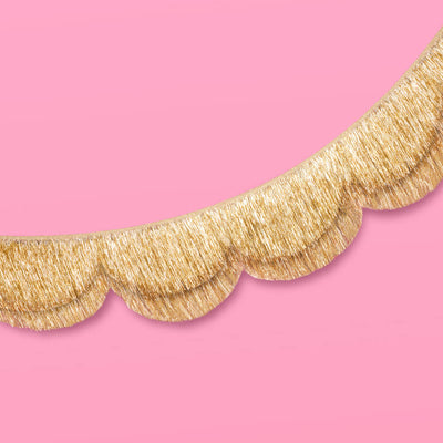 Stay Golden Fringe - scalloped banner