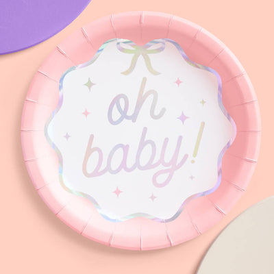 Oh Baby Plates - 25 paper plates