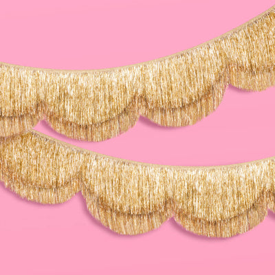 Stay Golden Fringe - scalloped banner
