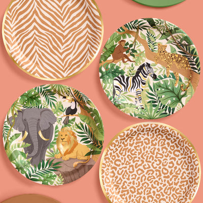 Safari Plates - 24 paper plates