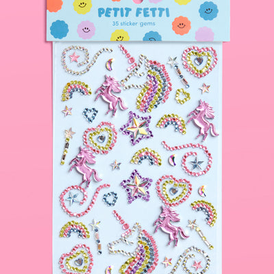 Unicorn Dreams Gem Set - 35 adhesive face gems