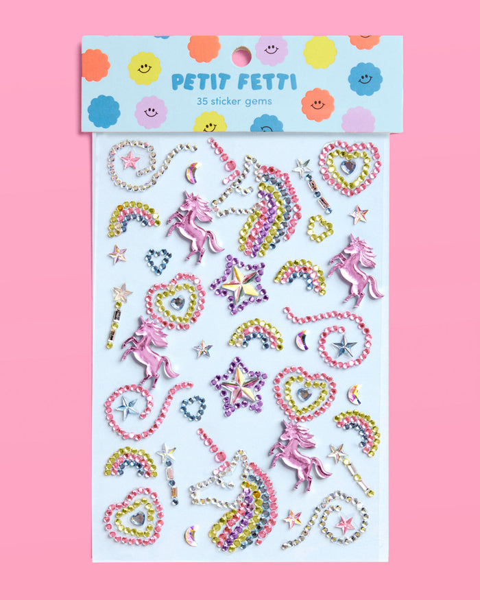 Unicorn Dreams Gem Set - 35 adhesive face gems