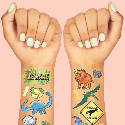 Dino-mite Tats - 44 foil temporary tattoos