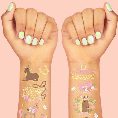 Horse Girl Tattoos - 52 temporary tattoos