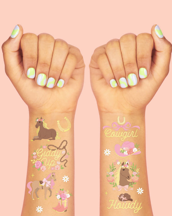 Horse Girl Tattoos - 52 temporary tattoos