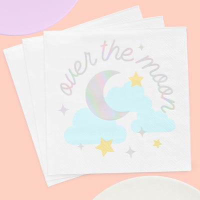 Over the Moon Napkins - 50 paper napkins