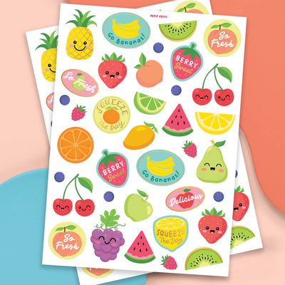 Fruity Tuity Tats - 54 foil temporary tattoos