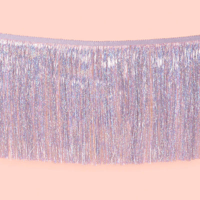 Shimmer Fringe - iridescent banner