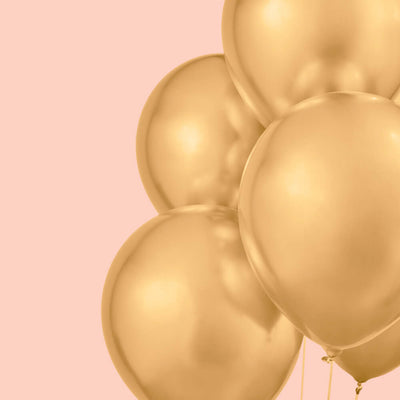Gold Chrome Pack - 25 metallic balloons