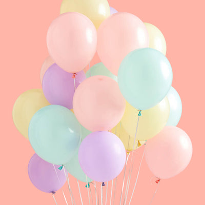 Pastel Balloon Pack - 24 matte balloons