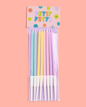 Skinny Party Candles - 5" pastel candles
