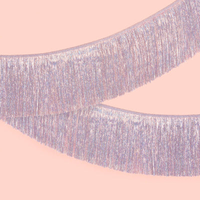 Shimmer Fringe - iridescent banner