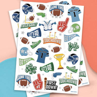Football Tats - 60 temporary tattoos