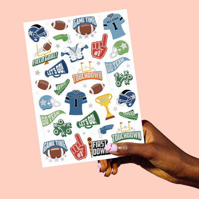 Football Tats - 60 temporary tattoos