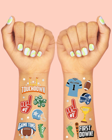 Football Tats - 60 temporary tattoos