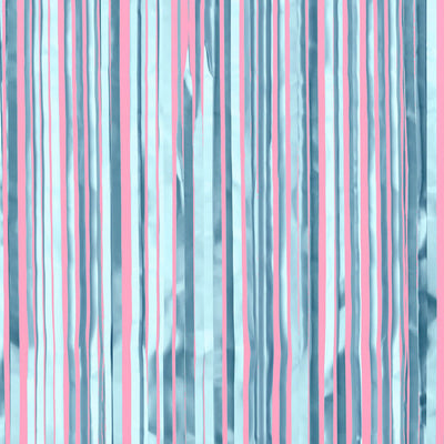 Blue Party Curtain - matte blue foil curtain