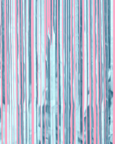 Blue Party Curtain - matte blue foil curtain