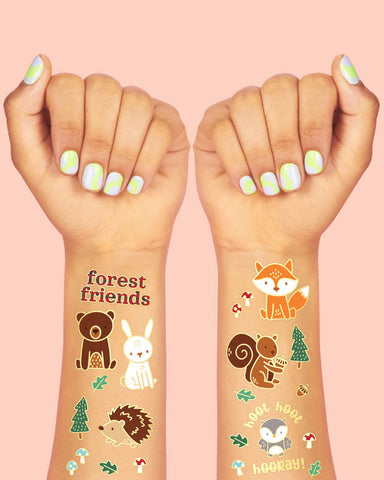 Forest Friends Tats - 42 foil temporary tattoos