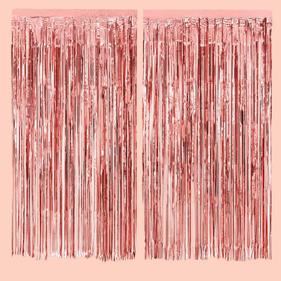 Rose Gold Curtain - rose gold foil curtain