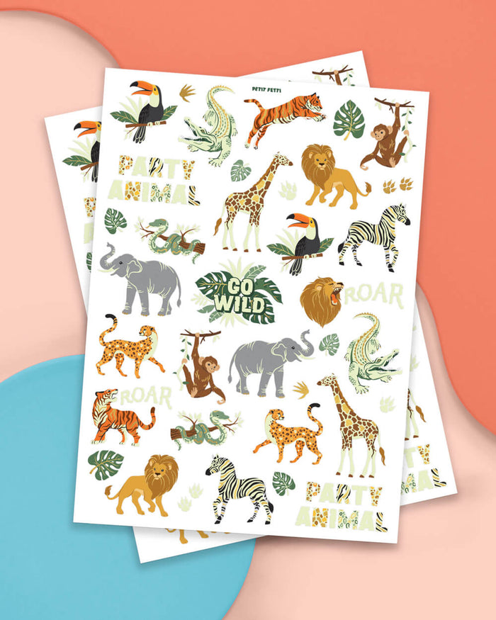 Go Wild Glo Tats - 52 temporary tattoos