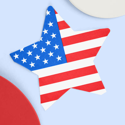 Stars & Stripes Napkins - 50 printed napkins