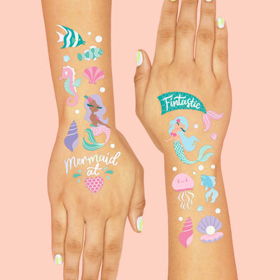 Mermazing Tats - 56 foil temporary tattoos