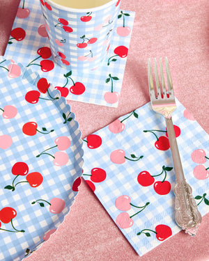 Cherry Pop Napkins - 25 paper napkins