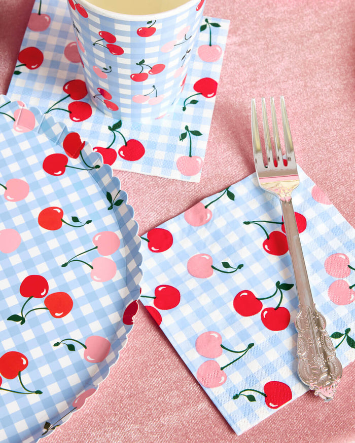 Cherry Pop Napkins - 25 paper napkins