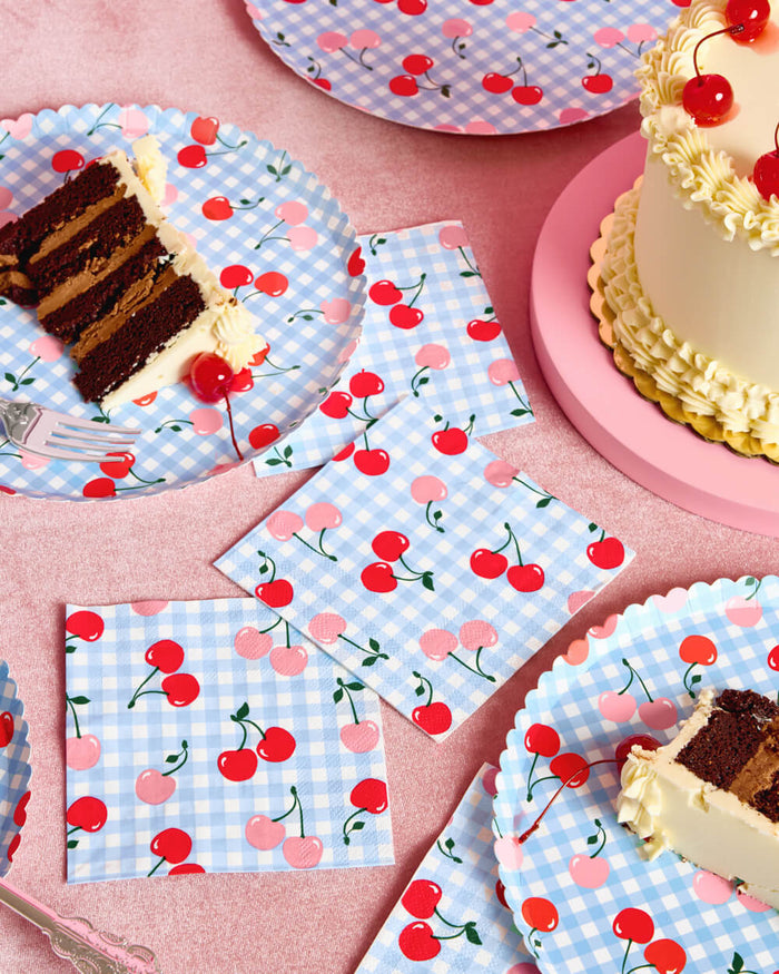 Cherry Pop Napkins - 25 paper napkins