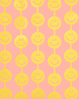 Smiley Curtain - matte foil curtain