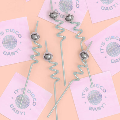 It's Disco, Baby! Straws - 16 reusable straws
