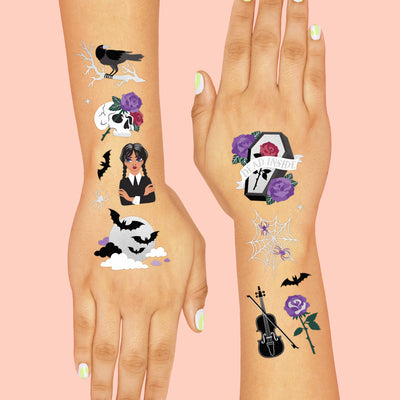 Spooky Girl Tats - 62 temporary tattoos