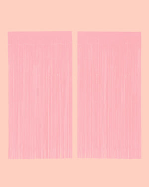 Pretty In Pink Curtain - matte pink foil curtain