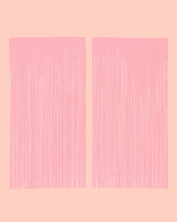 Pretty In Pink Curtain - matte pink foil curtain