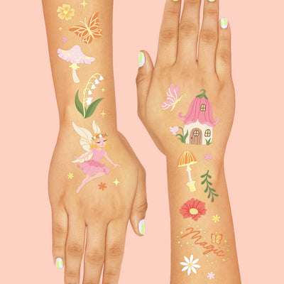Woodland Fairy Tats - 84 foil temporary tattoos