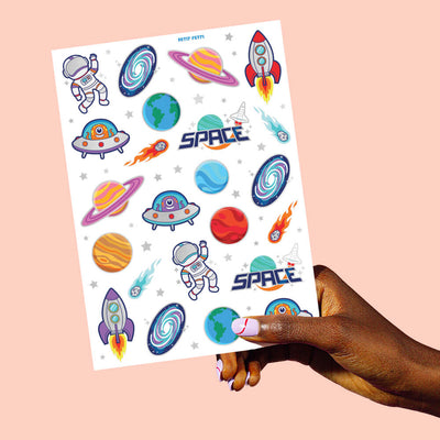 Blast Off Tats - 50 foil temporary tattoos