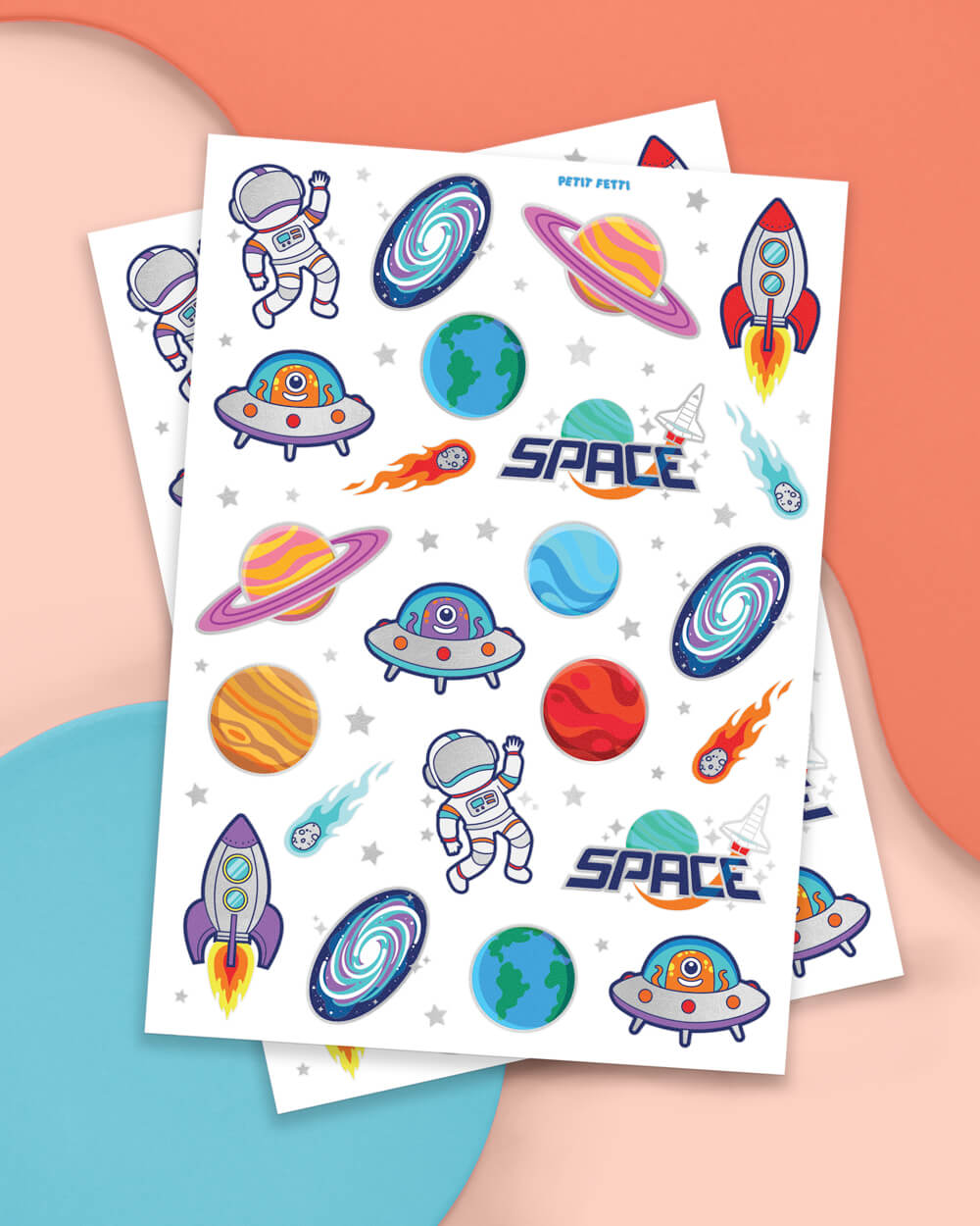 Blast Off Tats - 50 foil temporary tattoos