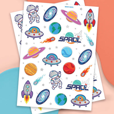 Blast Off Tats - 50 foil temporary tattoos
