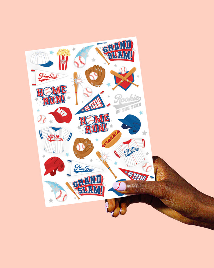 Home Run Tats - 25 temporary tattoos