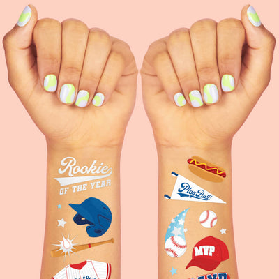 Home Run Tats - 50 temporary tattoos