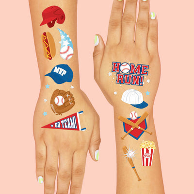 Home Run Tats - 50 temporary tattoos