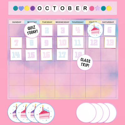 Eras Classroom Calendar Set - 79 bulletin board pieces