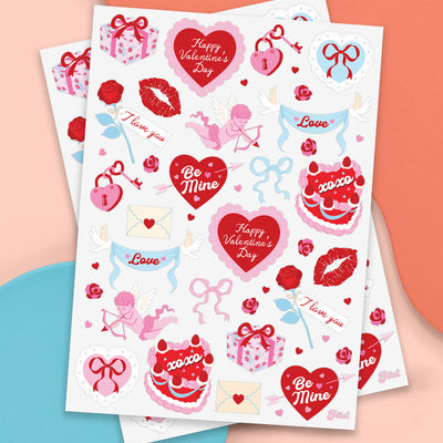 Valentine Tats - 48 temporary tattoos