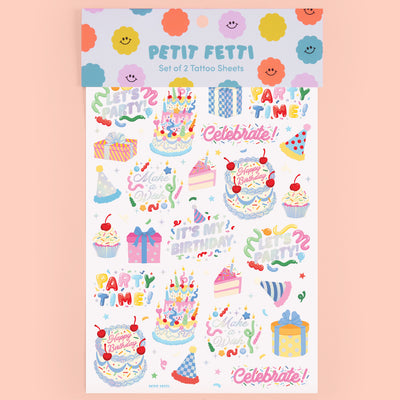 Let's Party! Tats - 50 temporary tattoos