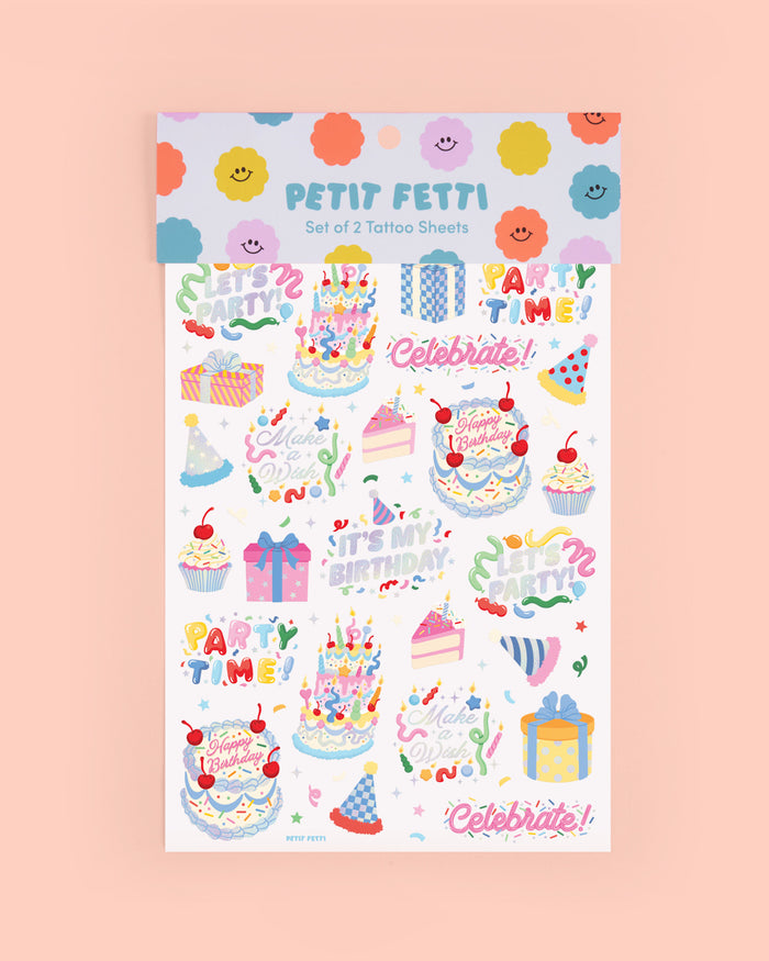 Let's Party! Tats - 50 temporary tattoos